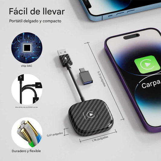 CarPlay Adaptador inalámbrico para iPhone